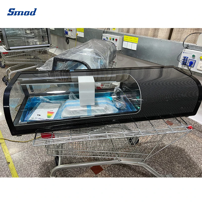 Hot Sales Sushi Case Counter Display Supermarket Fridge Showcase