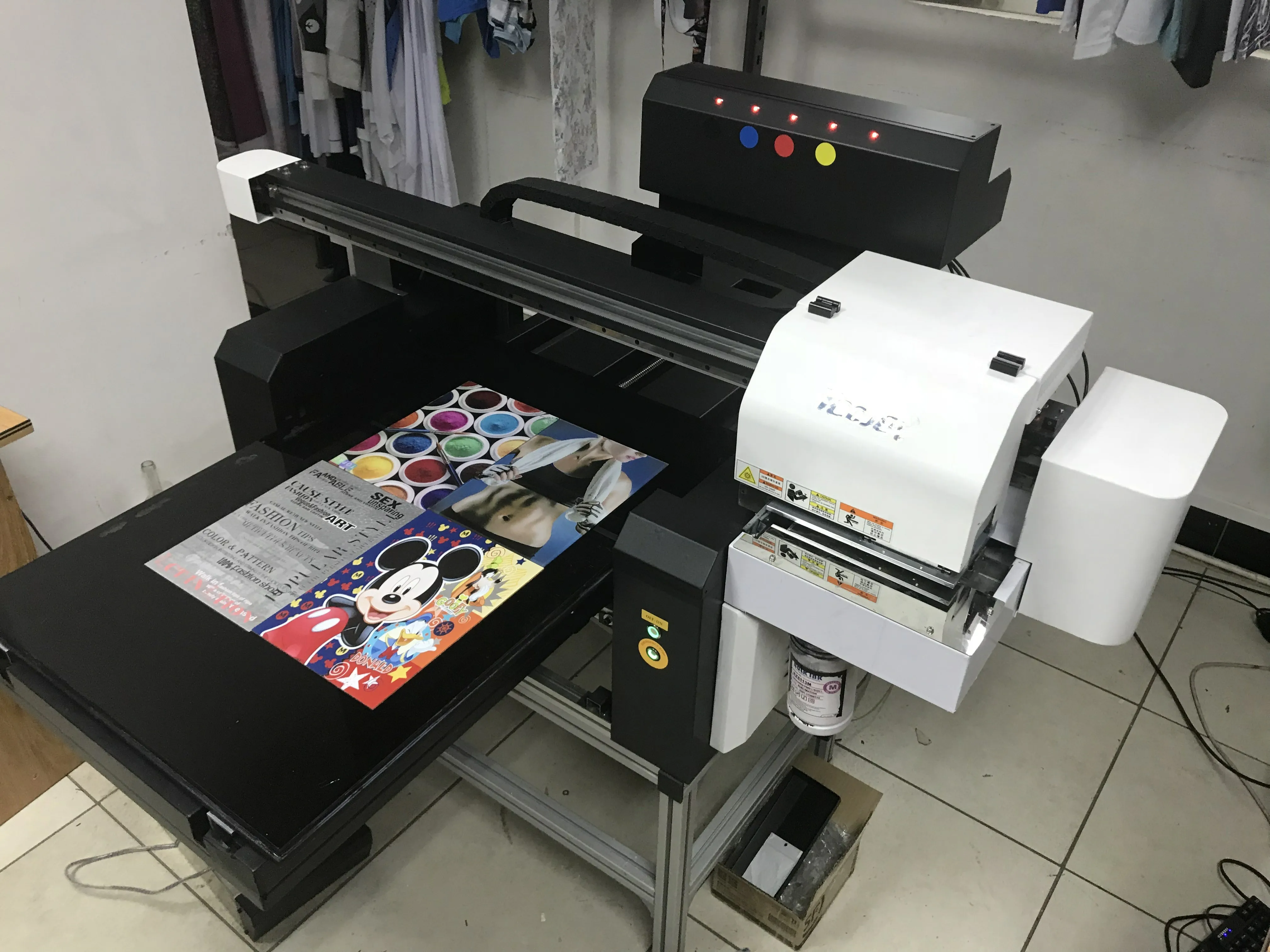 TECJET DX5 DX7 XP600 printhead 6090 uv printer business card printing machine