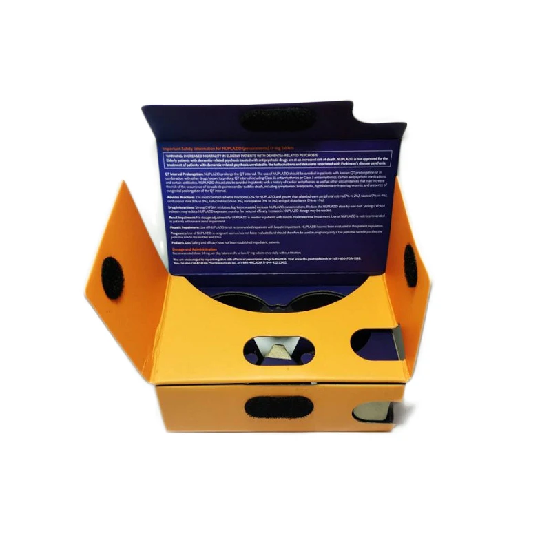 Custom Logo Cardboard VR Glasses Viewer 2.0 Headsets 3D 37MM Lens Virtual Reality