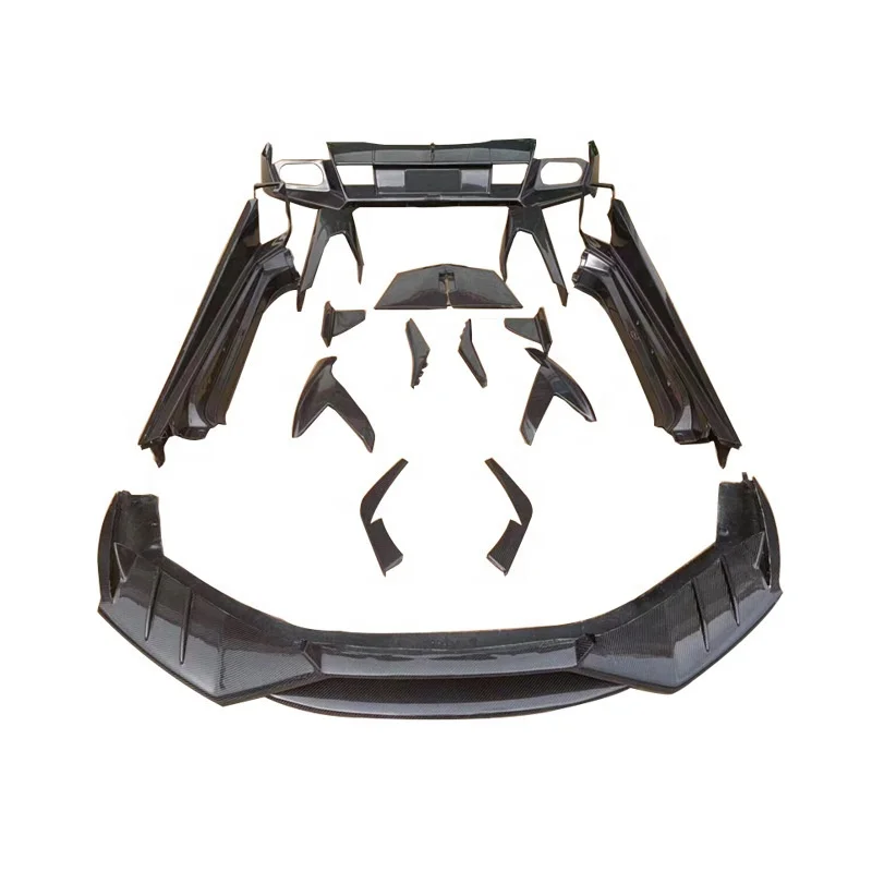 Crazy2021 Fit for Lp610mansory Rebuilt Lamborghini Surround Carbon Fiber Front Side Rok Rear Lip
