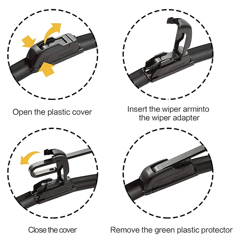 2022 Novel Design Metal Frame Chrome Material Winged Factory Wholesale Spcc Cold-rolled Car Wiper Blade