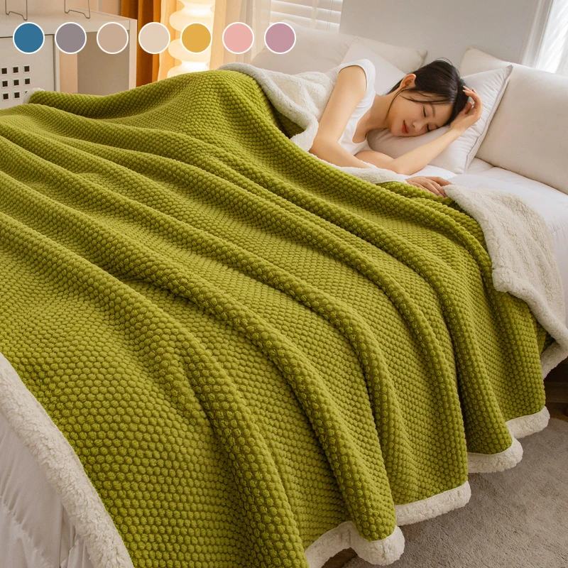 Cobertores Para O Inverno Cobijas Al Mayor Sleeping Woolen Thick Big Blankets Wholesale Queen King Size For Winter Wholesale
