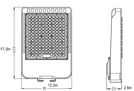 300w led street lights 42000lm day light 5000K 6500k ETL DLC dimmable smart dusk to dawn photocell sensor for road garage court