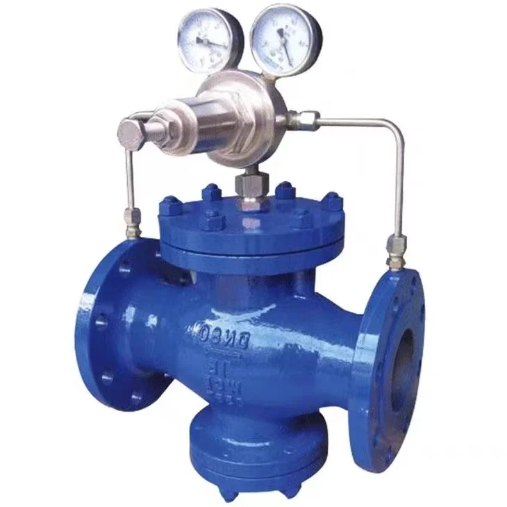 YK43X-40C Pilot piston type pneumatic natural gas pressure reducing valve