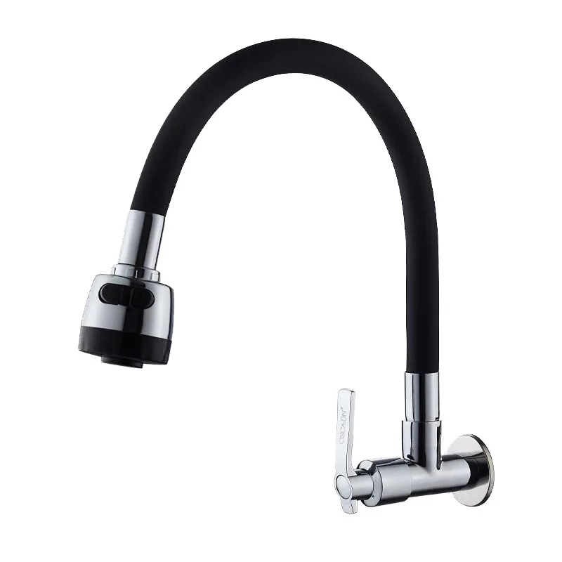 
Copper single cold water faucet wall type basin tap kitchen universal single cold water faucets 