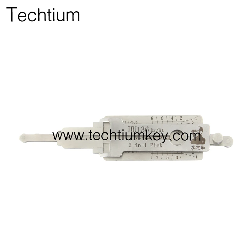 Car lock decoder Original LISHI HU136 2 in 1 lock pick decoder for RENAULT