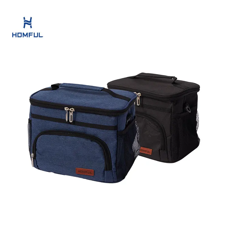 HOMFUL Manufacturer custom 15L insulated cooler bag insulated grocery bags non woven cooler bag