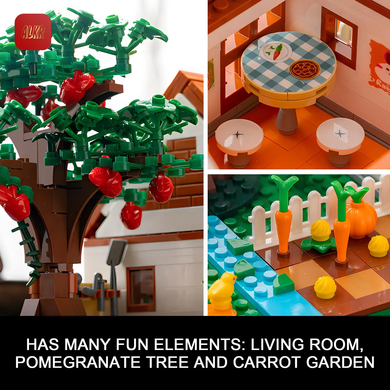 Create a Magical Forest Animal Village with our 879PCS Animal House Building Blocks An Interactive Toy for Kids Ages 6 and Up