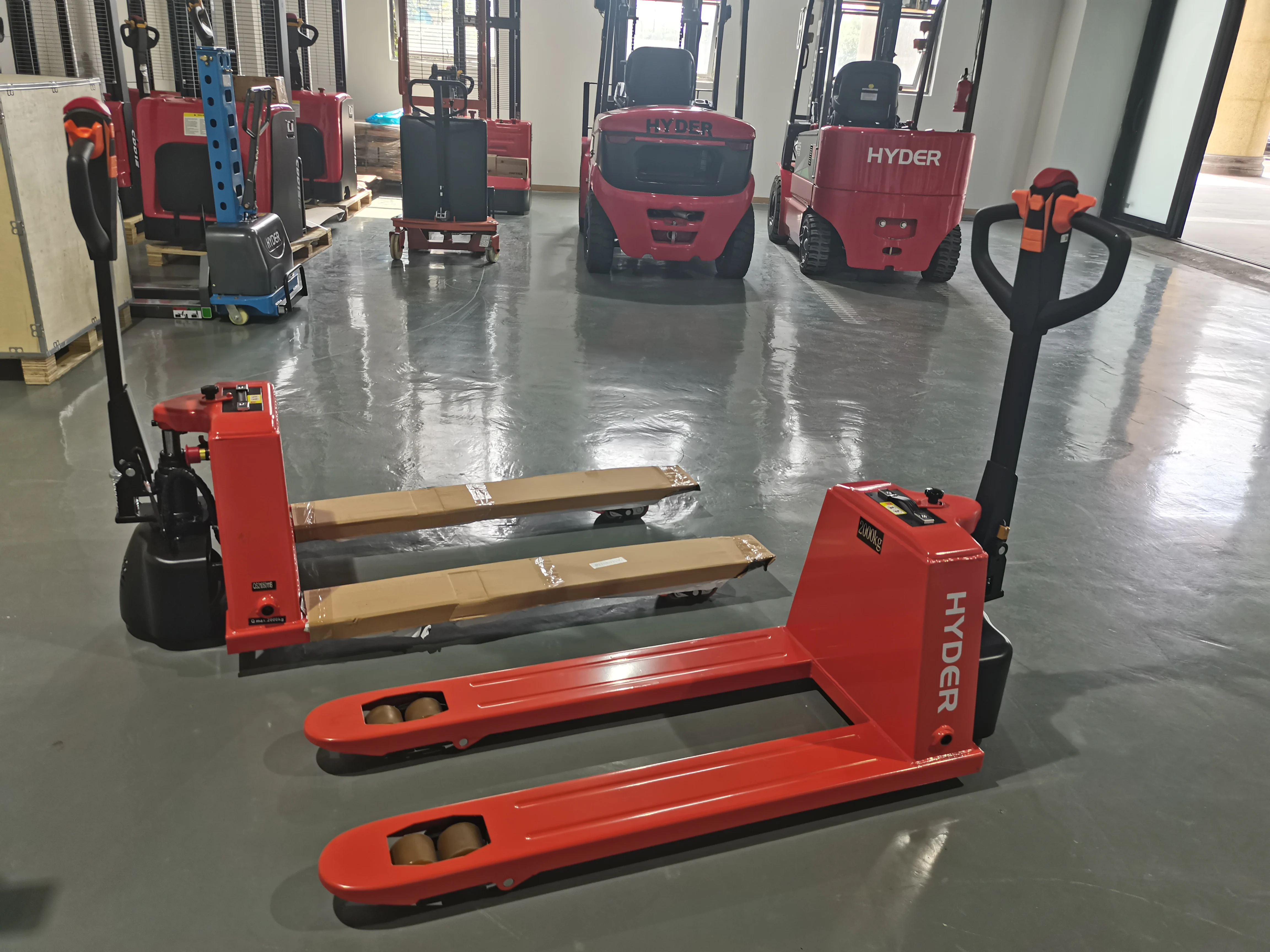 Hand Pallet Truck Hydraulic Manual Pallet Jack 2000KG 1500KG with Lithium battery powered