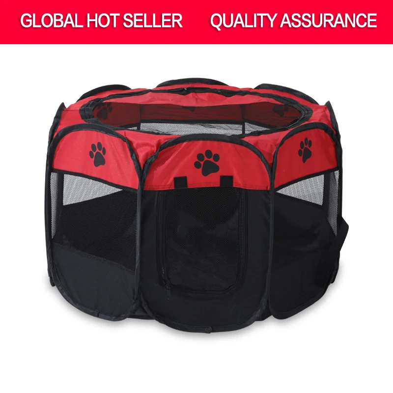 Portable Pet Cage Houses Foldable Pet Tent Outdoor Dog House Octagon Dog Cages Cat Dog Playpen Puppy Kennel Cage Pet Manufacture