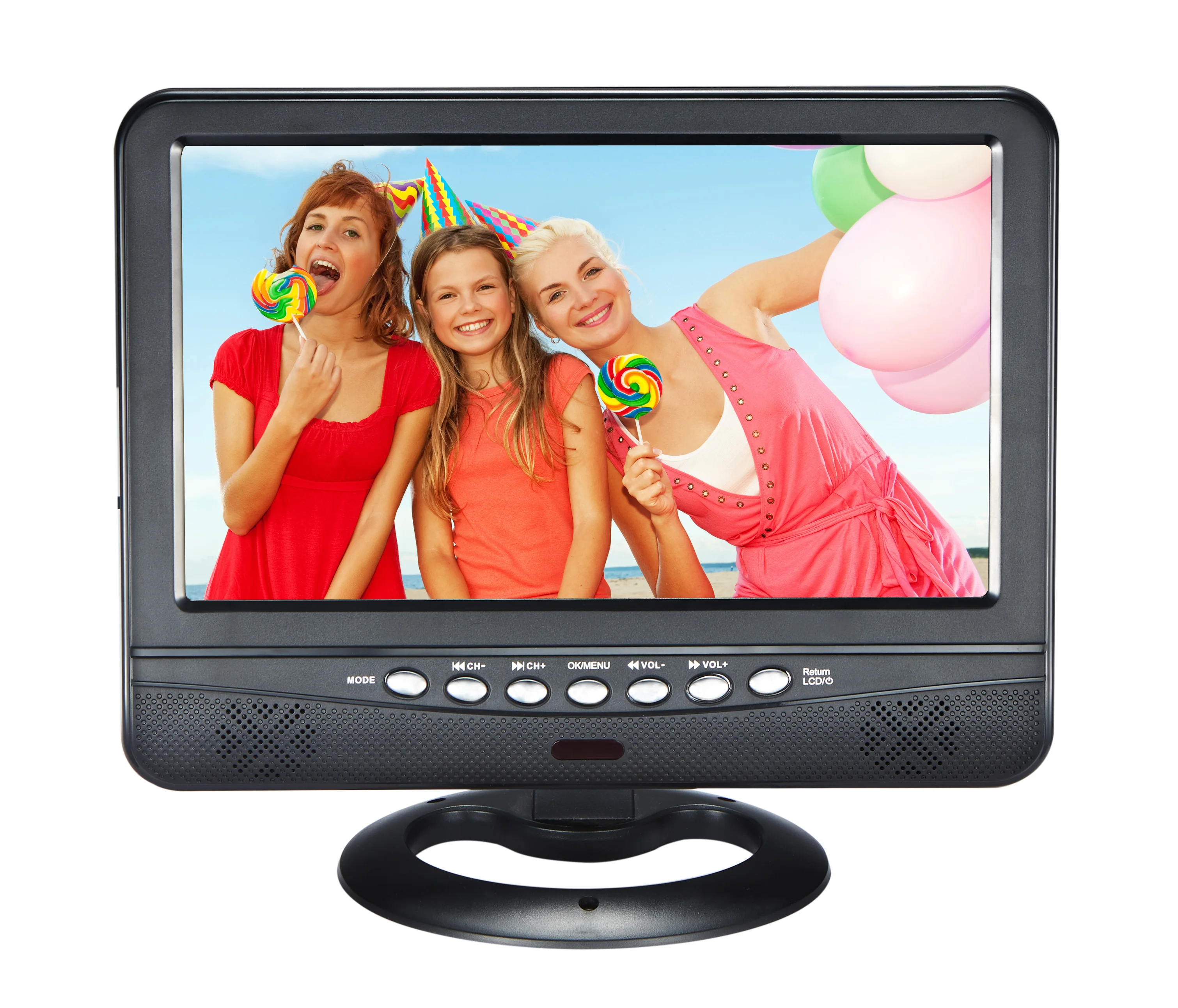 1080P Full HD 9.5 inch Mini TV Portable Digital ATSC DVB-T2  ISDB-T Portable TV Mini
