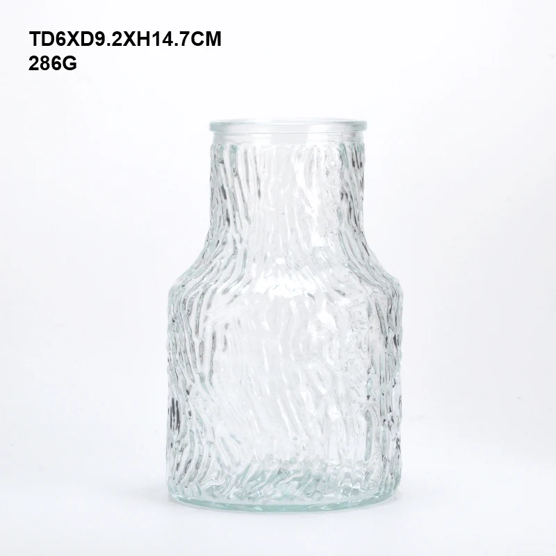 Стеклянная декоративная цветная прозрачная стеклянная ваза для цветов/стеклянные вазы для украшения дома
