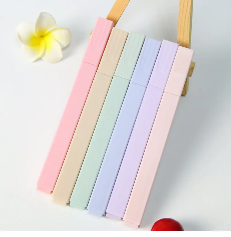 Personalized Logo Custom Magic Highlighter Pen with Cap Pink Black Yellow Red White Orange Blue Box Loose Gray Packaging Pcs Ink