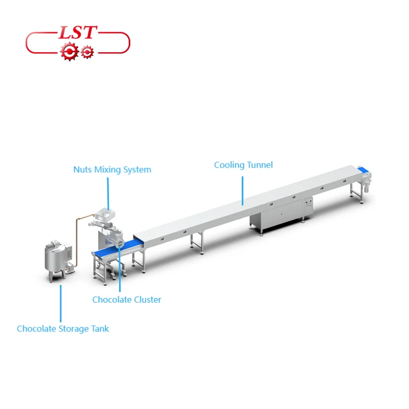 New design chocolate depositor chocolate cluster nuts chocolate making machine