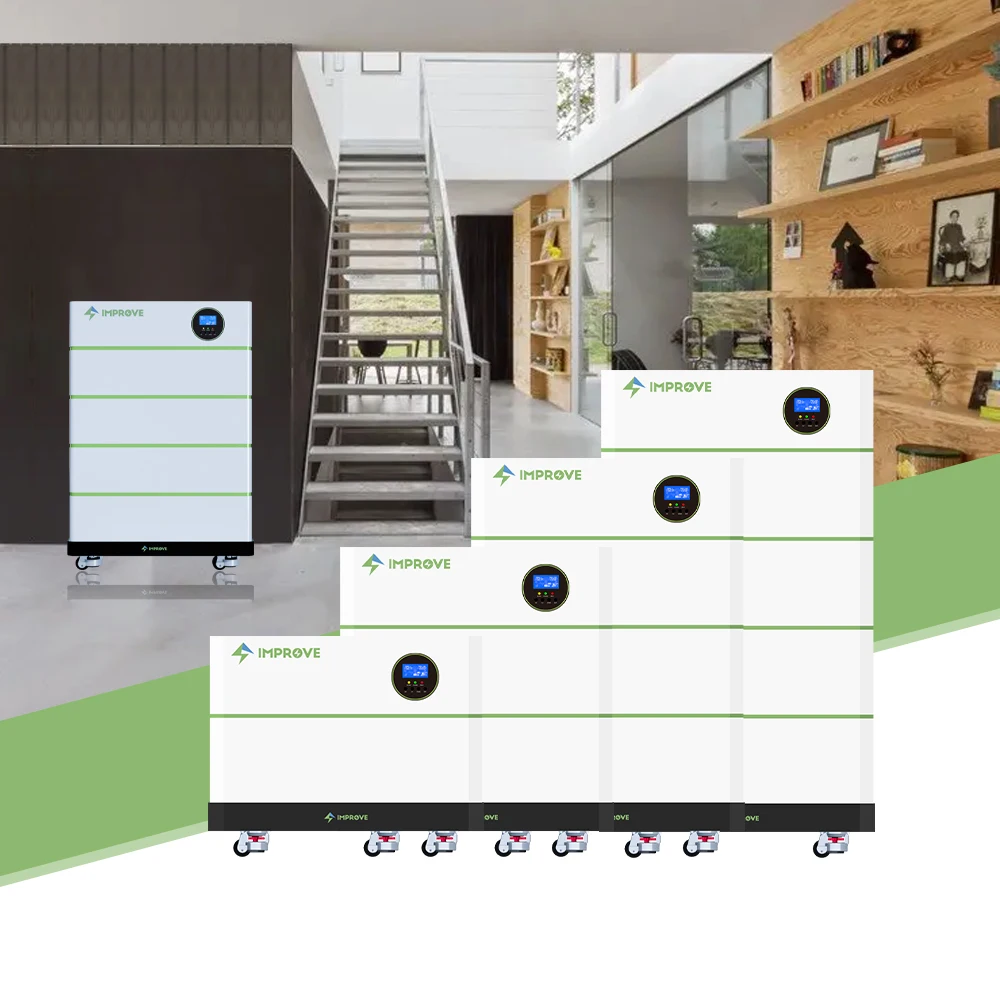 China Factory 48V 51.2V 100ah 200ah 5kwh 10kwh 20Kwh Stackable Lithium ion LiFePO4 battery with Inverter for Solar energy System