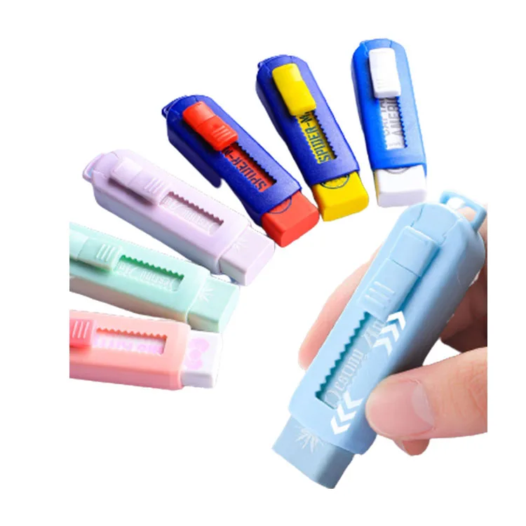 Cheap Price Stationery Topper Square Shape Eraser Pencil Erasers