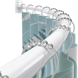 High Quality Adjustable Bathroom Telescopic Rods Stainless Steel Shower Curtain Rods Factory Price  hot sale