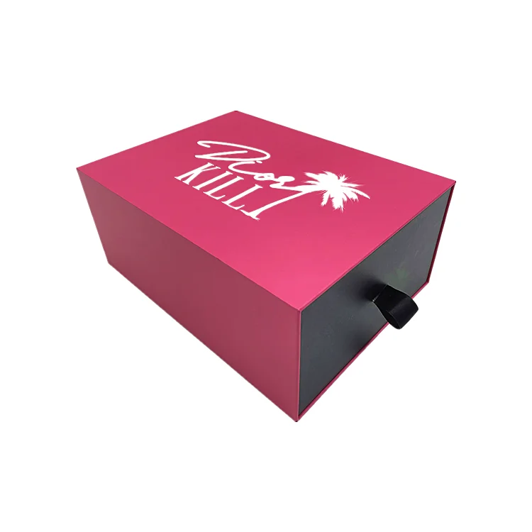 Wholesale Custom Logo Rigid Pull Out Drawer Box Fancy Marble Gift Box for Jewelry /Accessory Jewelry Storage Box with Ribbon