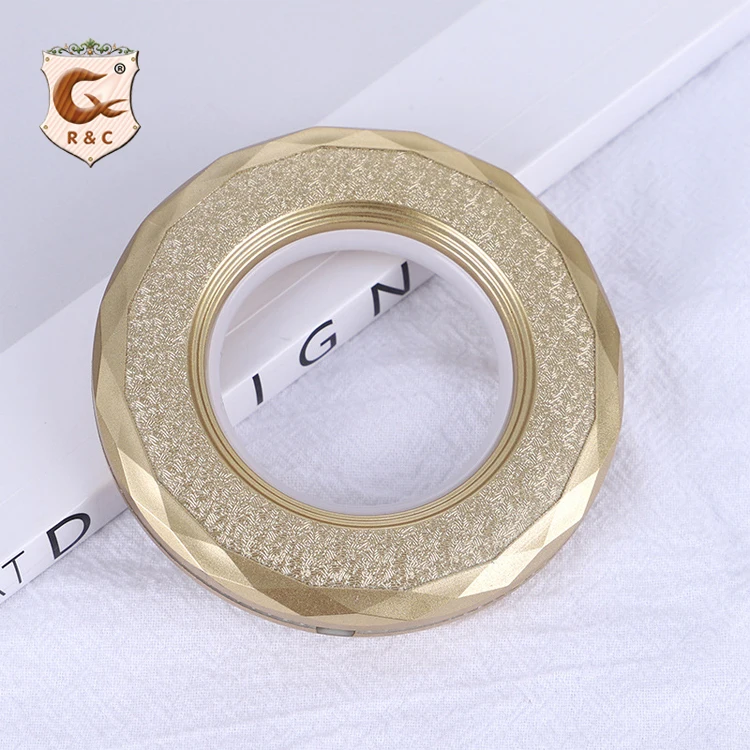  Hot Sale Colorful Curtain PP Plastic Diamond Rings For Curtains Custom Made Grommet Eyelet Accessories