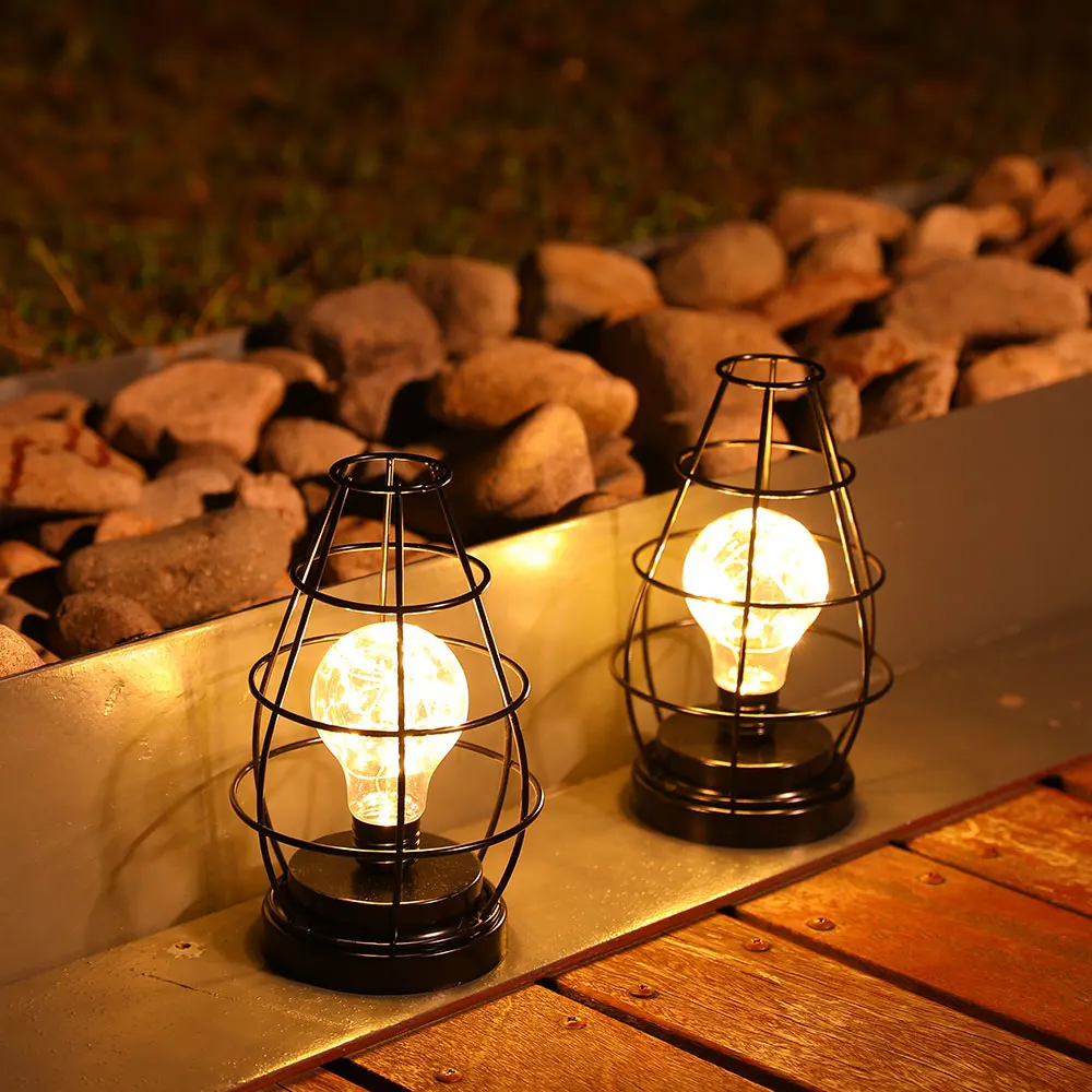 Retro Decorative Lighting Battery Operated Night Light Copper Wire LED Table Lamp For Home Decoration