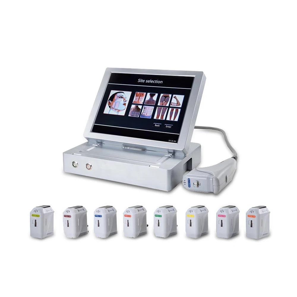HIFU Face Lift Machine High Intensity Focused Ultrasound Portable HIFU 4d 9d Desktop Ultrasonic Face Neck Body for Commercial
