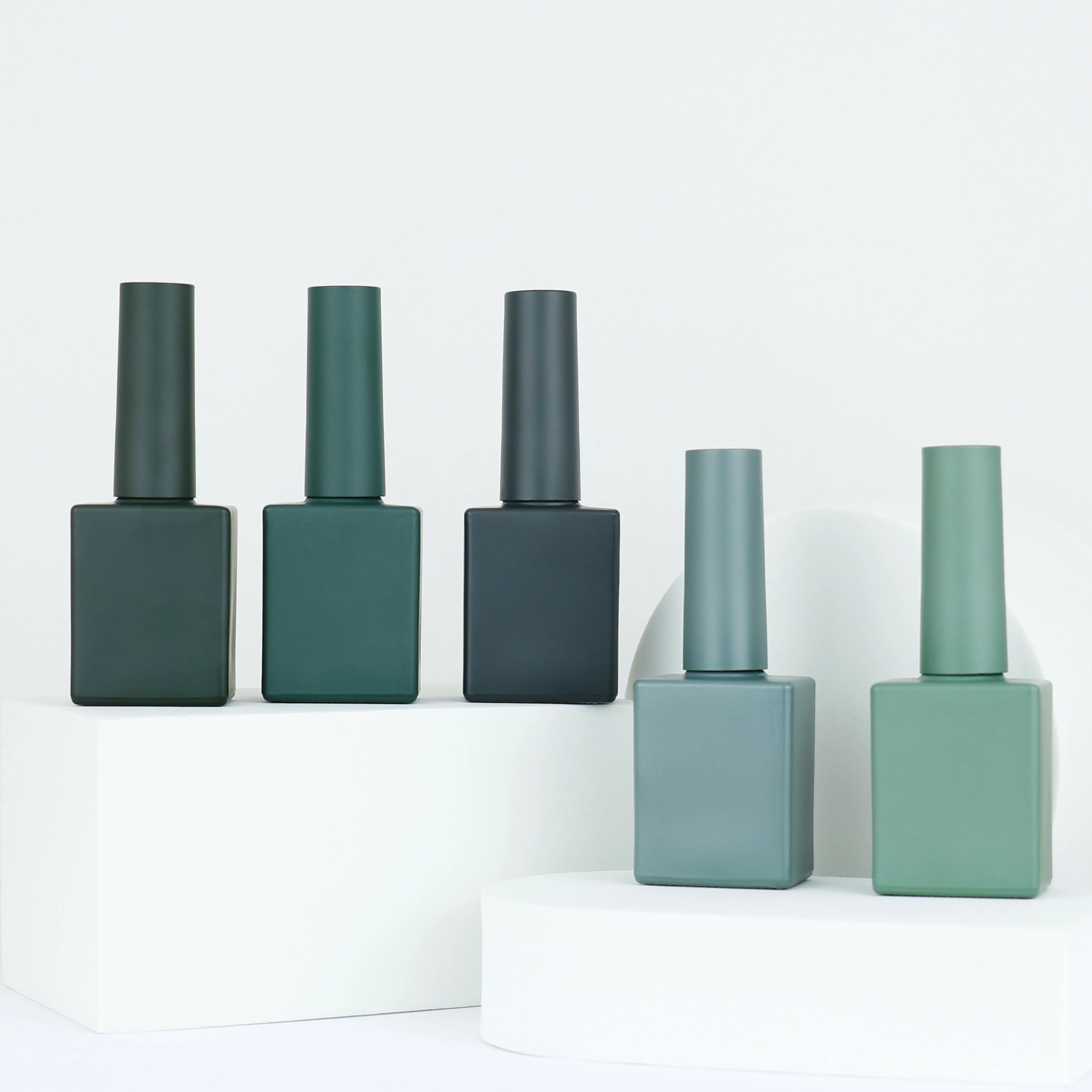OEM Wholesale price color rectangular empty nail polish bottles