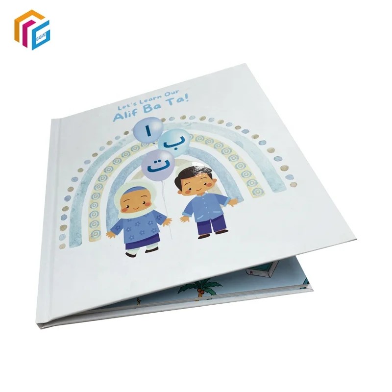 Custom Full Color Printing Books for Children Animated Arabic Word Learning Hardcover Book