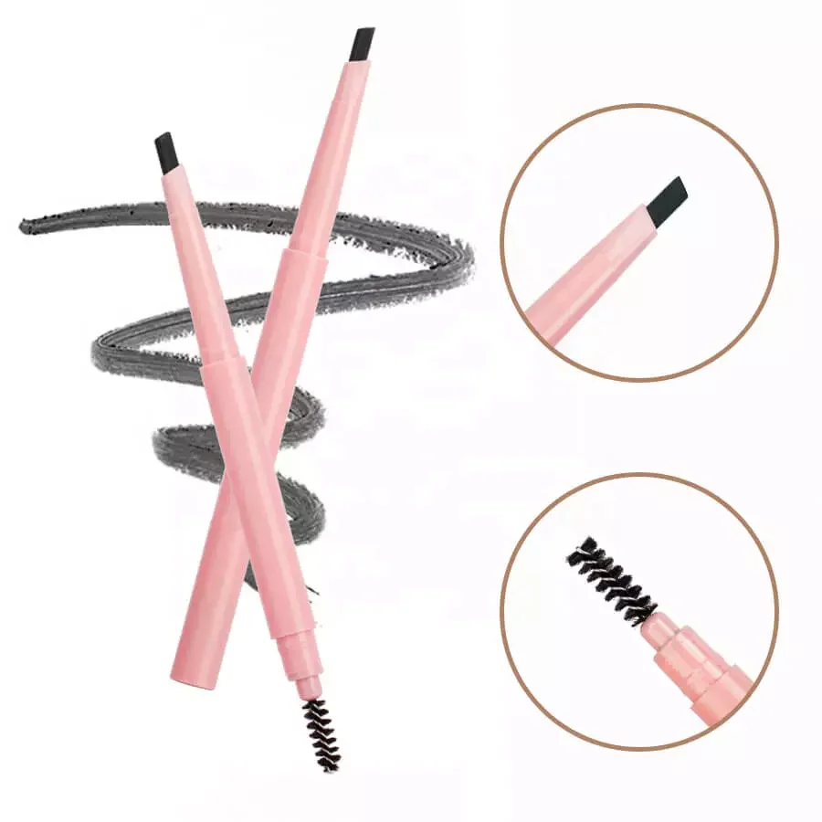 New Design Eye Makeup Private Label Permanent Fine Waterproof Double Head Eyebrow Pencil