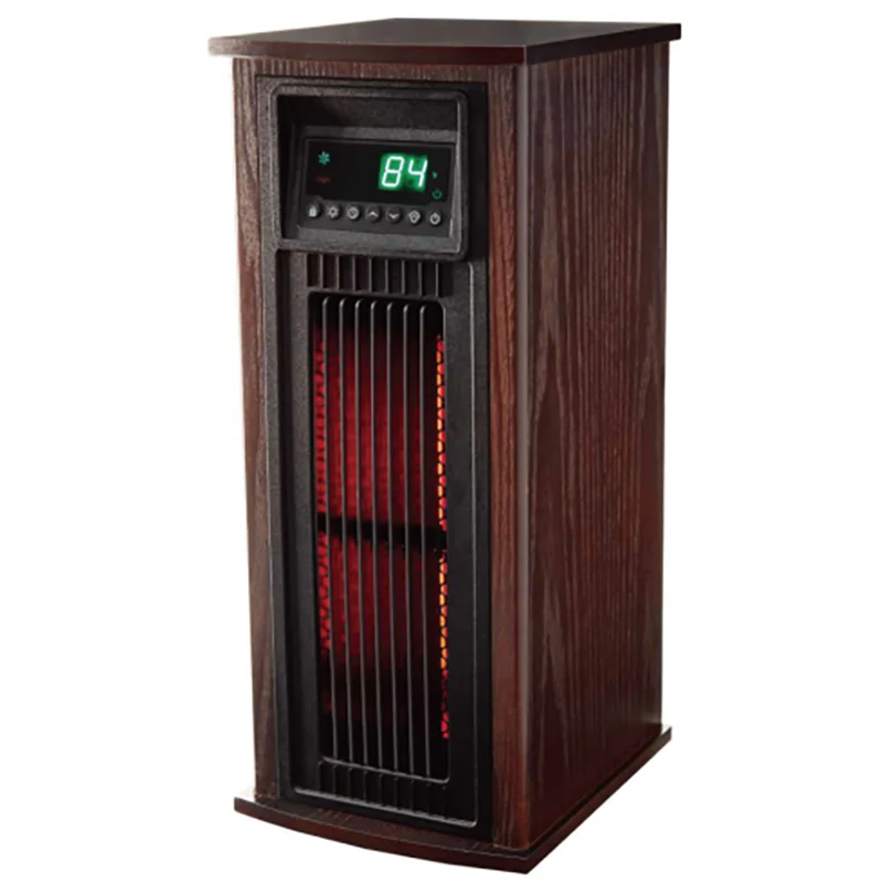 Remote control Overheat Protection 1500W Household space electric room wood tower heater