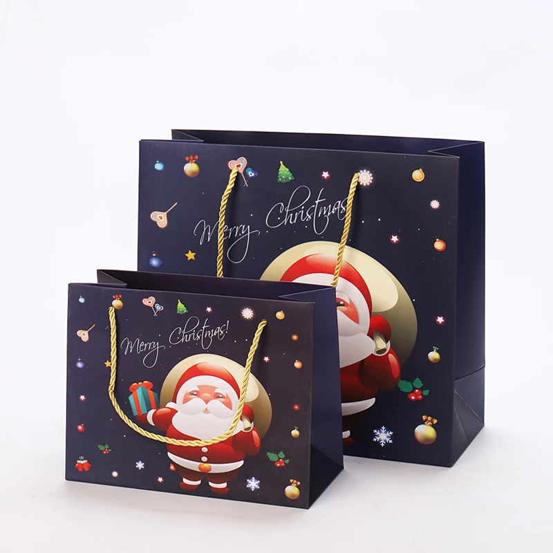 Manufacturer Custom Personalized Printed Logo White Cardboard Shopping Gift Black Paper Bag Paper Bags with your own logo