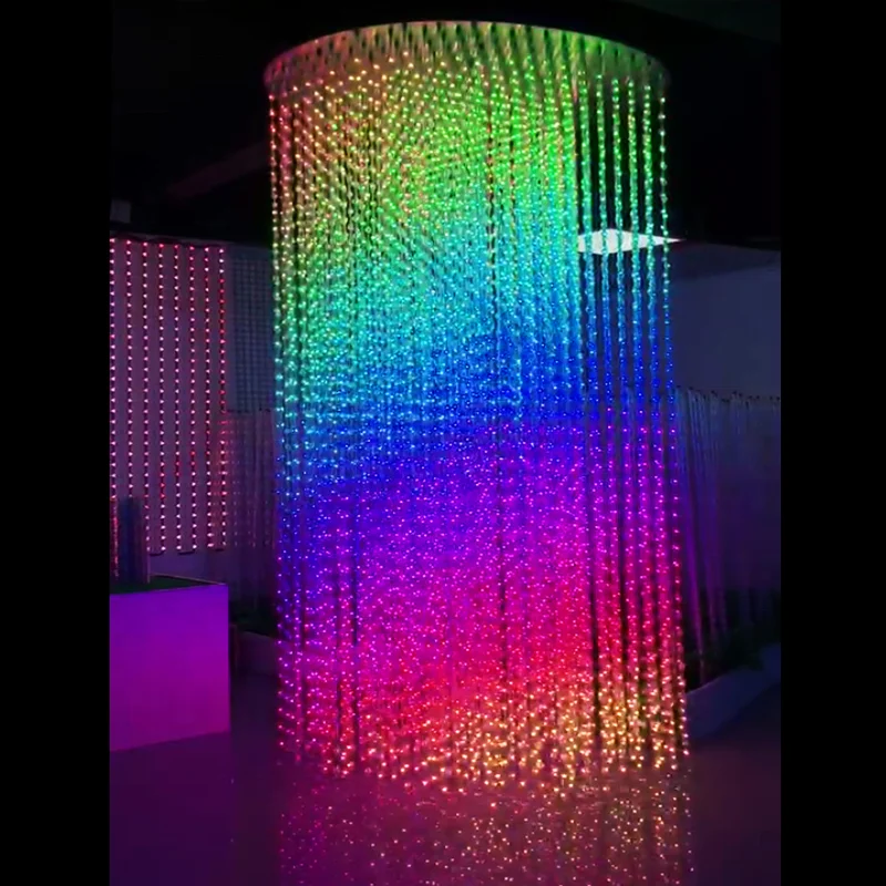 20mm Pixel Led 3D Ball Smart RGB SM16703 full color DC12V 6pcs SMD3535 waterproof led Lights IP68