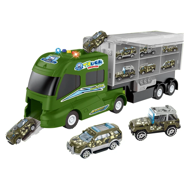 custom kid diecast toy model vehicles multifunction truck metal car toy for boy
