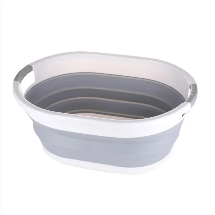 
Складная пластиковая корзина для белья, складной выдвижной контейнер для хранения, органайзер, портативная ванночка для стирки, компактная корзина для белья 