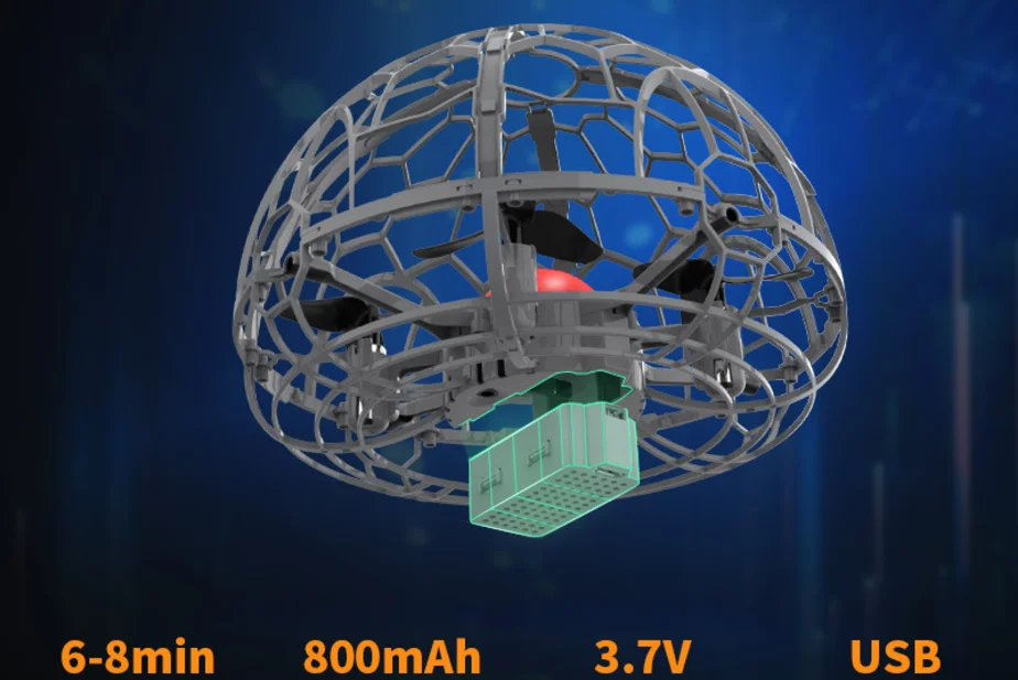 HOSHI HS106 мини Дрон НЛО с ручным управлением RC Квадрокоптер 3D флип магические трюки летающий шар игрушки необычными огнями VS