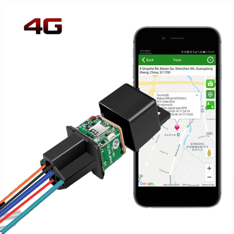MV730 MV730G Relay 4G GPS Tracker Rastreador GPS Engine Cut Off Motorcycle ACC Detection GPS Tracker 4G Relay