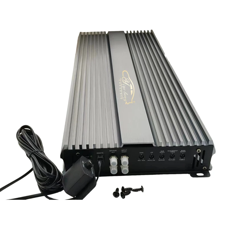 5000W 1 Channel Car Power Amplifier 12v Audio Amplifier System class Ab Car Amplifier