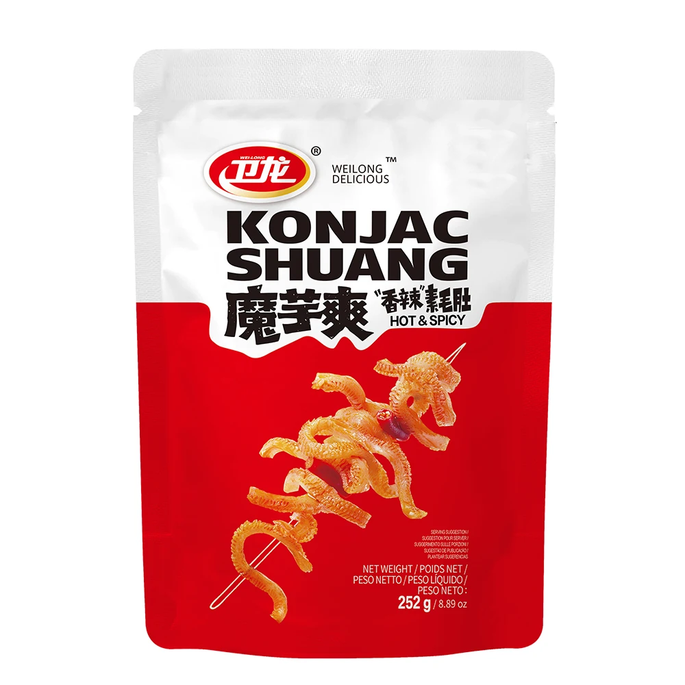 Chinese Famous Food  In Transparent konjac shuang snacks