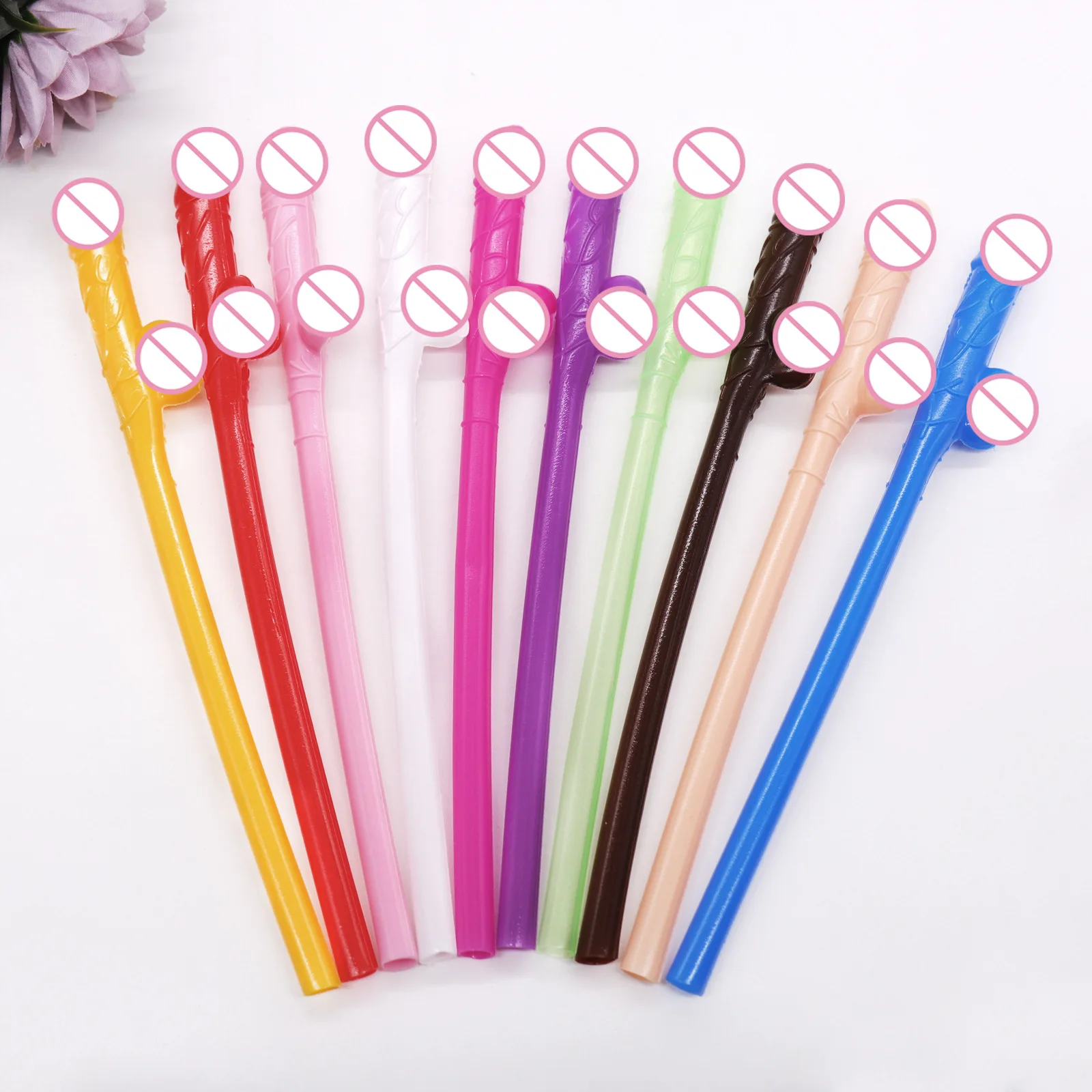 Penis Straws Hen Party Bride Straw Plastic Drinking Straws Bachelorette Party Supplies