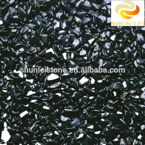 fine quality high polished pebble black color