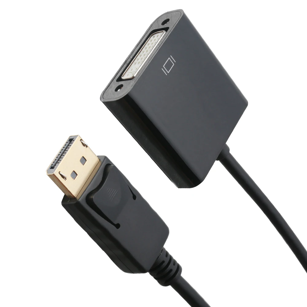 
High Quality Displayport To Dvi Adapter Converter Dp To Dvi Adapter Male To Male Cable 1080P Power Adapter Plug Converter 