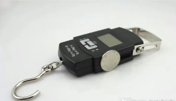 
FREE SHIPPING hot sales Electronic Digital Handing Pocket Scale 50kg 10g Portable Luggage Fishing scales kitchen hook balance 