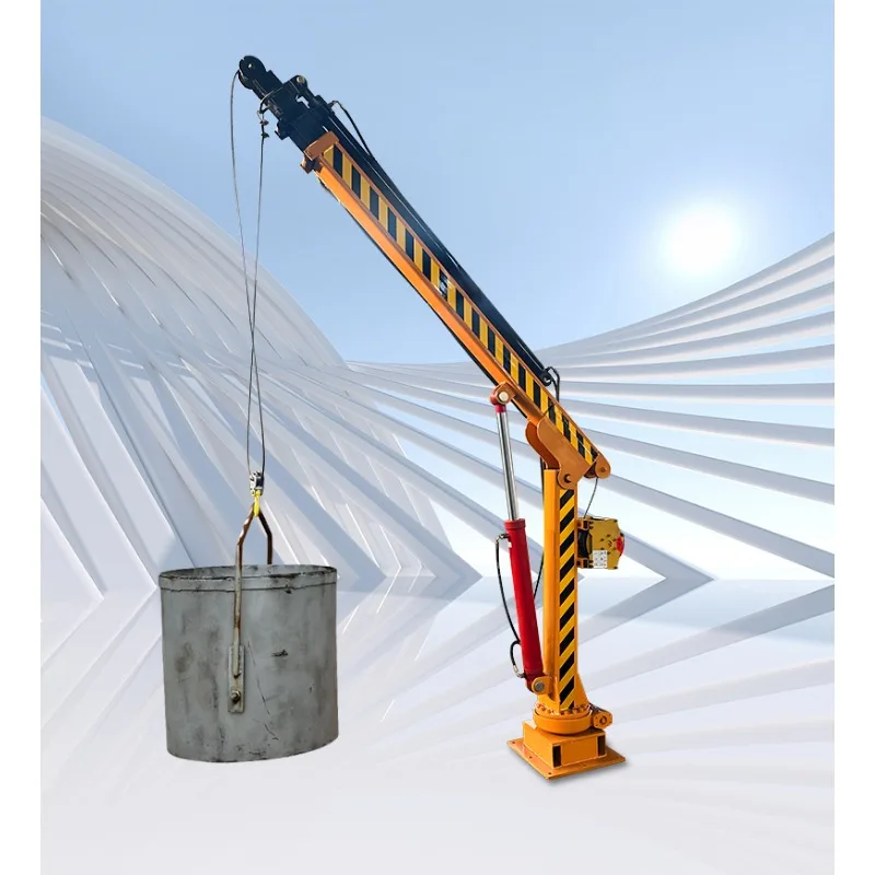 Vehicle mounted mechanical hydraulic rotary diesel electric remote control telescopic boom deck crane