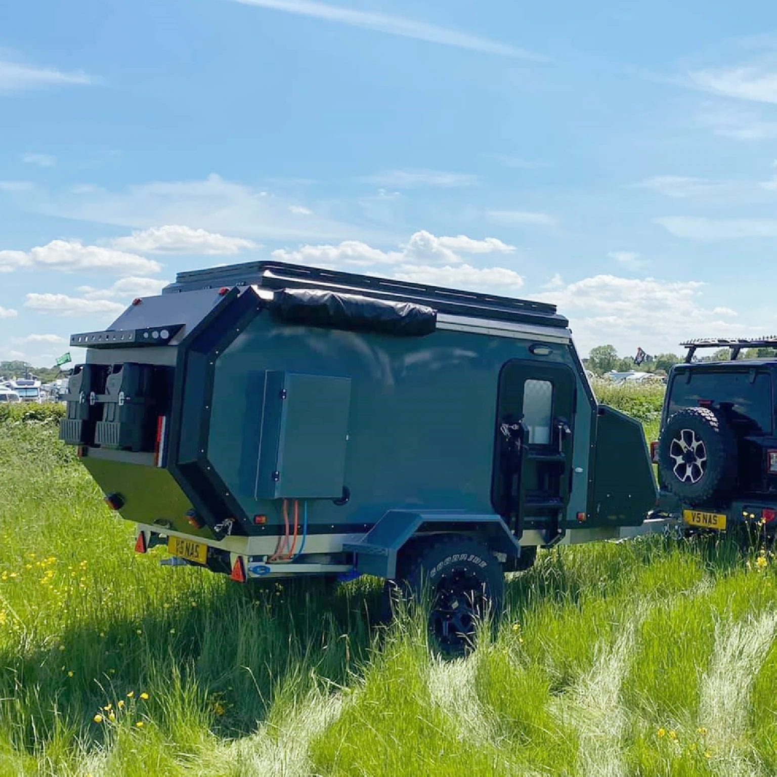 Ecocampor 2022 New Design Hot Selling Australian Standards Off Road Tear Drop Camper Trailer With Inside Bed For Sale