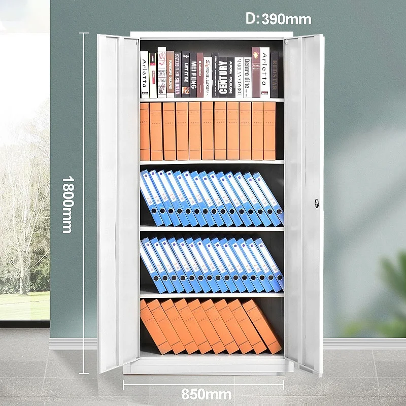 Good Quality Modern Office Archive Storage Cabinet Glass Door Steel Metal File Cabinet