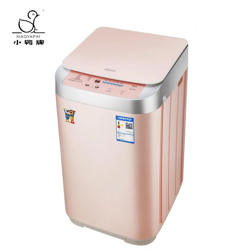 Beautiful Appearance 3.5kg Automatic Single Tub Mini Washing Machine Tempered Glass Cover