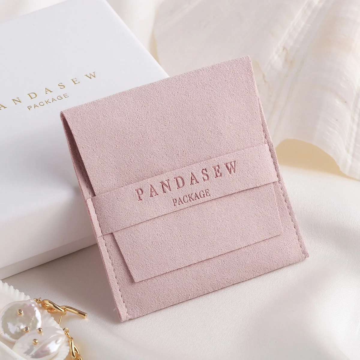  Роскошная шкатулка для украшений PandaSew с логотипом на заказ упаковочная коробка браслетов бумажная мешочком из