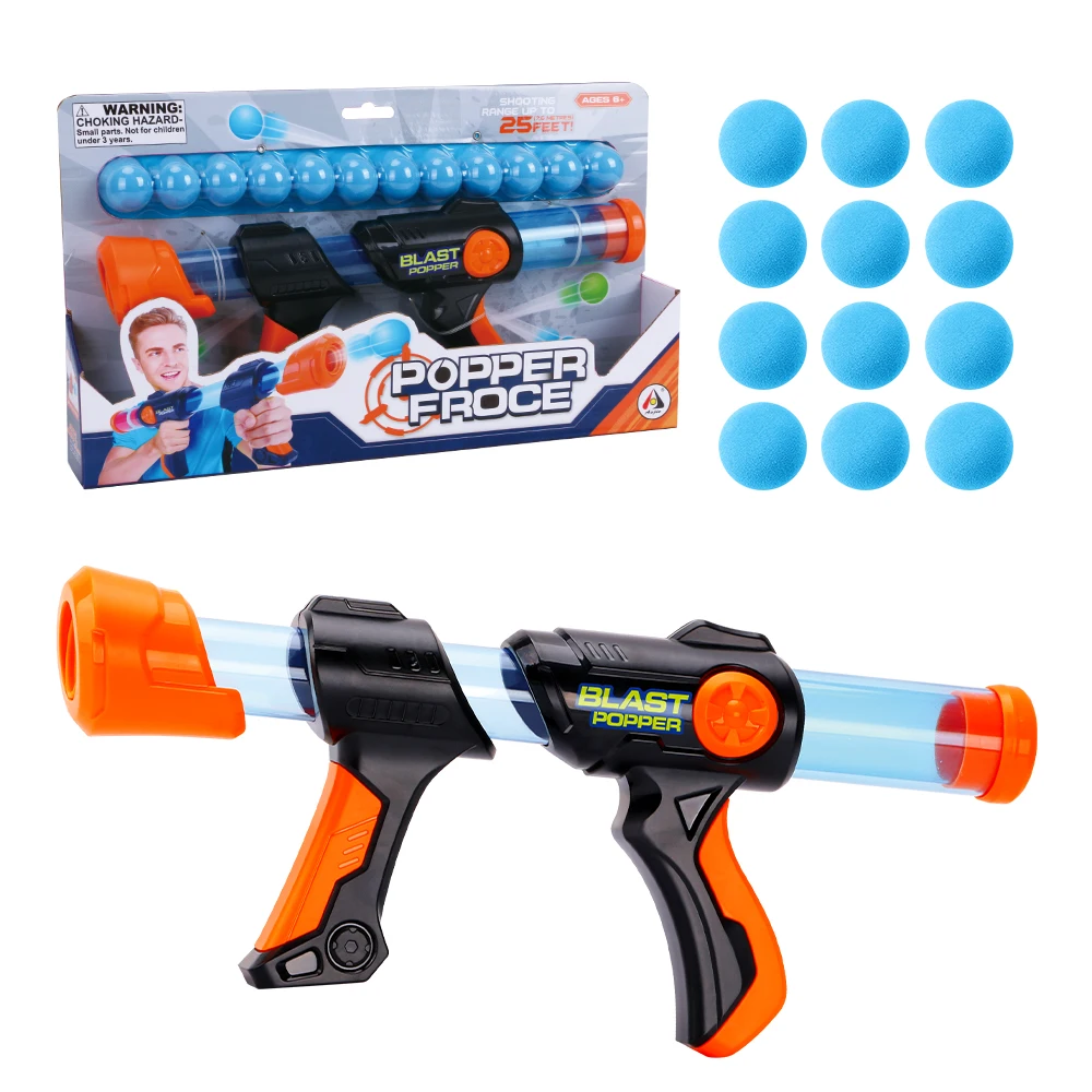 Soft Bullet Toy Guns Adult PVC Air Power Blaster Popper shooting Gun toy for boys fun shooting game