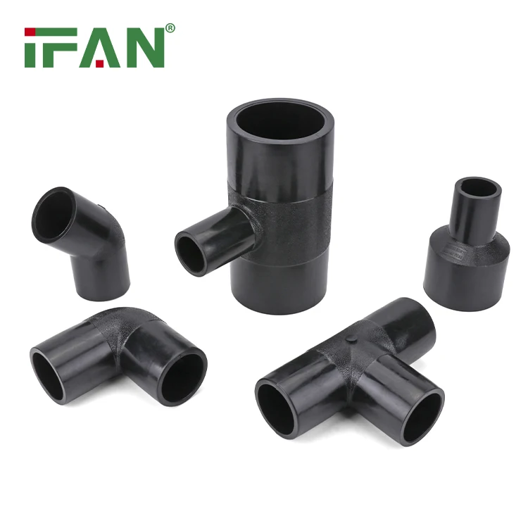 IFAN High Pressure HDPE Fitting 16mm ASTM D3035 PE Pipe plastic Fittings For Drip Irrigation Pipes