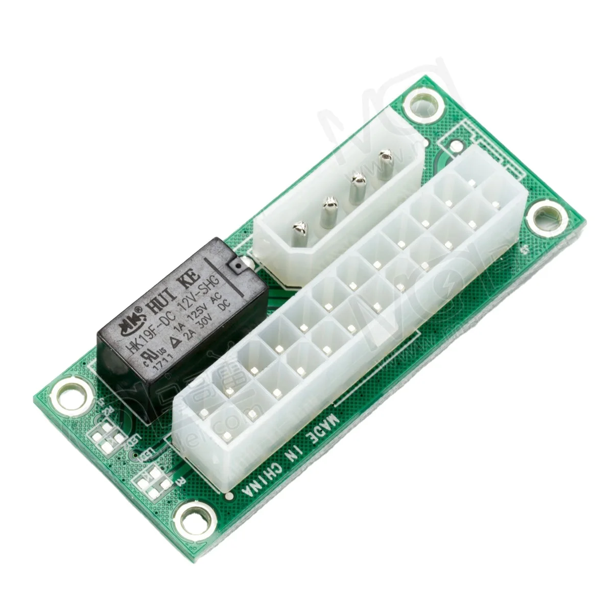 Magelei Factoru Direct Sale Dual PSU Adapter ATX 24Pin to 4Pin Power Supply Sync Starter Card Extension Cable ADD2PSU