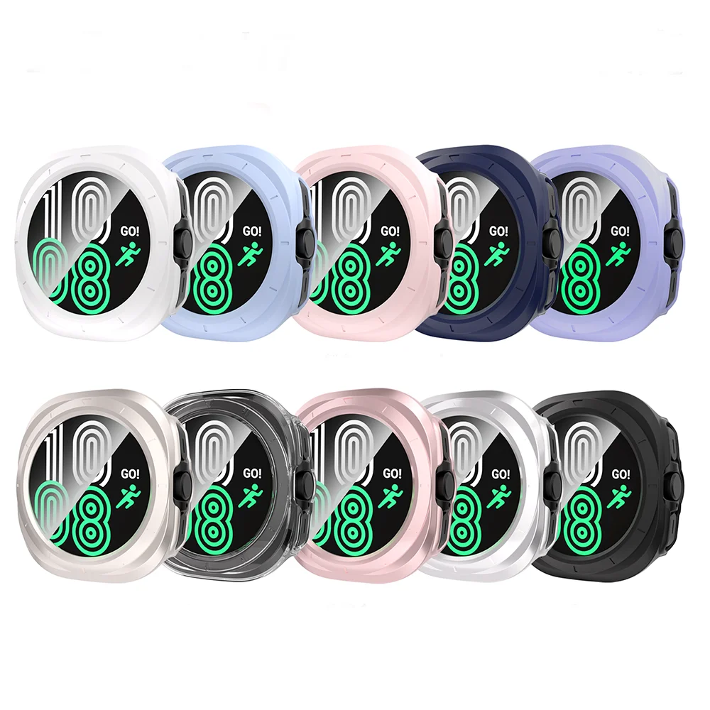 Full Integrated Screen Protector case For Samsung Galaxy watch7 PC+glass watch case For Galaxy watch7 47mm Protective watch Case